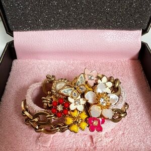 Juicy Couture Floral and Butterfly Bracelet